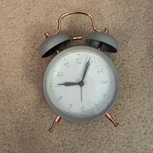 Gray Alarm Clock